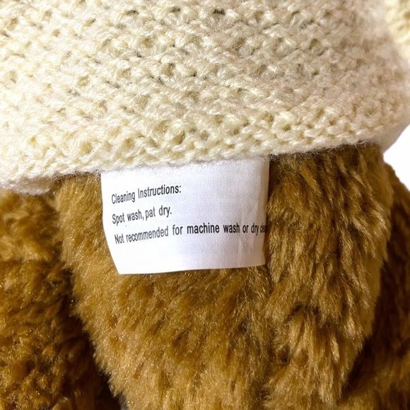 TENDER Hearts Treasures Teddy Bear Plush Stuffed Animal Jointed Sweater Plush - Picture 12 of 14